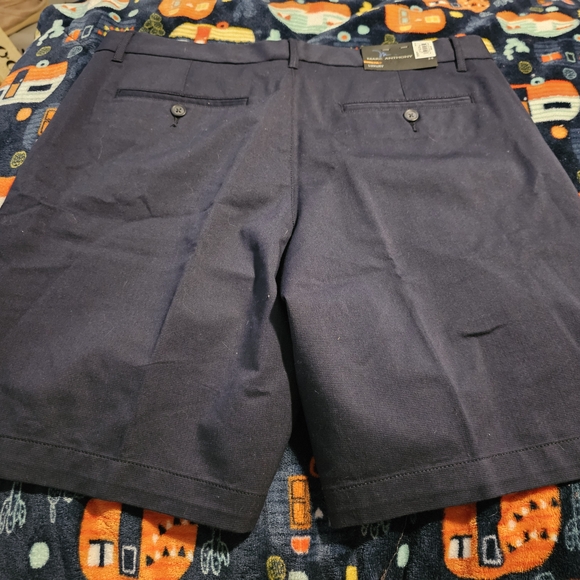 Marc Anthony Blue Flat Front Shorts Versatile Style - Picture 4 of 5